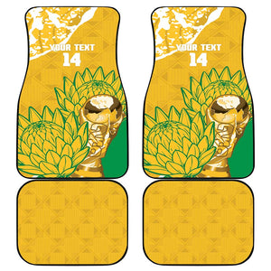 Custom South Africa Soccer Car Mats 2026 Bafana Bafana Go Boys Protea - African Pride