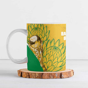 Custom South Africa Soccer Ceramic Mug 2026 Bafana Bafana Go Boys Protea - African Pride