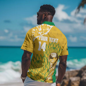 Custom South Africa Soccer Hawaiian Shirt 2026 Bafana Bafana Go Boys Protea LT14