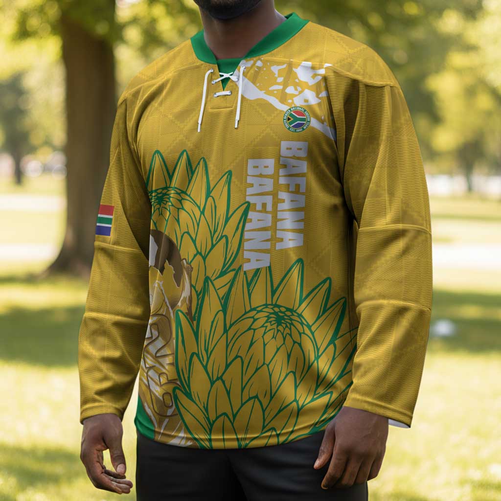Custom South Africa Soccer Hockey Jersey 2026 Bafana Bafana Go Boys Protea - African Pride