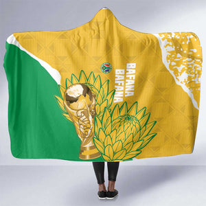 South Africa Soccer Hooded Blanket 2026 Bafana Bafana Go Boys Protea - African Pride