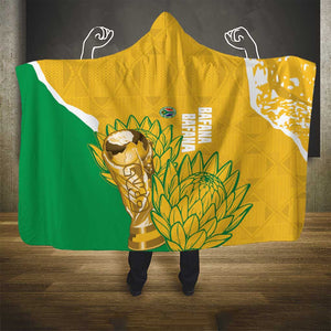 South Africa Soccer Hooded Blanket 2026 Bafana Bafana Go Boys Protea - African Pride
