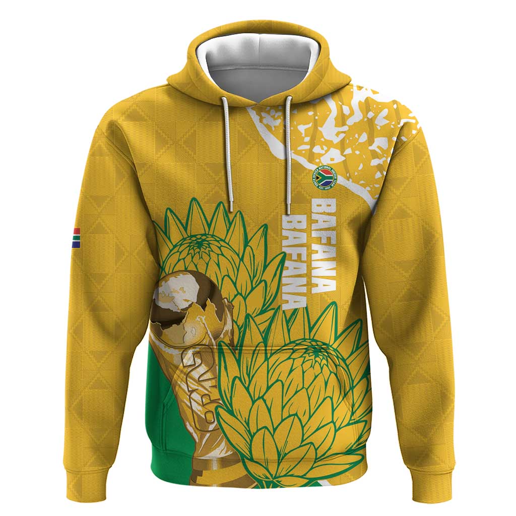 Custom South Africa Soccer Hoodie 2026 Bafana Bafana Go Boys Protea - African Pride