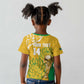 Custom South Africa Soccer Kid T shirt 2026 Bafana Bafana Go Boys Protea LT14