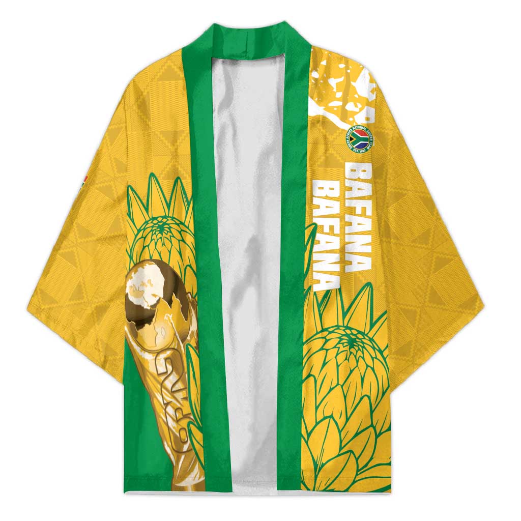 Custom South Africa Soccer Kimono 2026 Bafana Bafana Go Boys Protea - African Pride