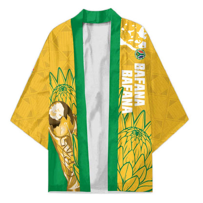Custom South Africa Soccer Kimono 2026 Bafana Bafana Go Boys Protea - African Pride