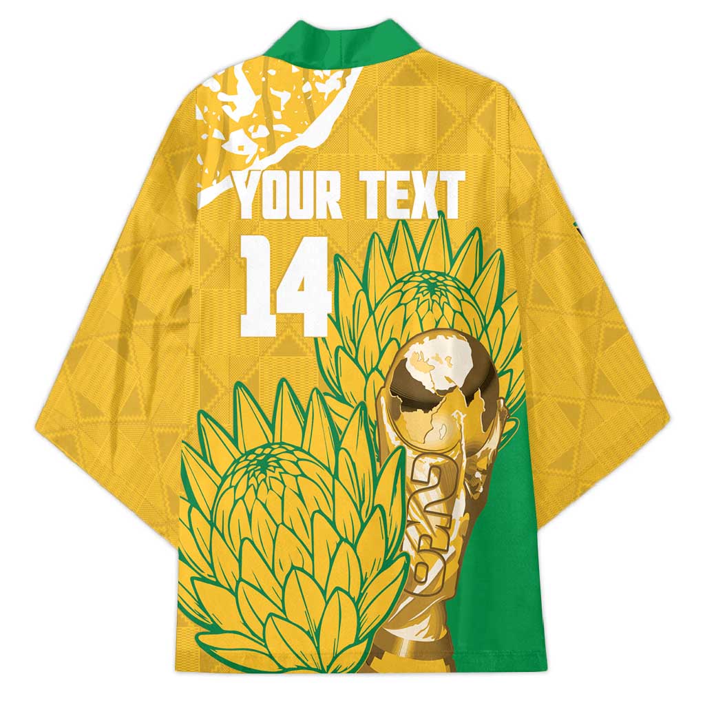 Custom South Africa Soccer Kimono 2026 Bafana Bafana Go Boys Protea - African Pride