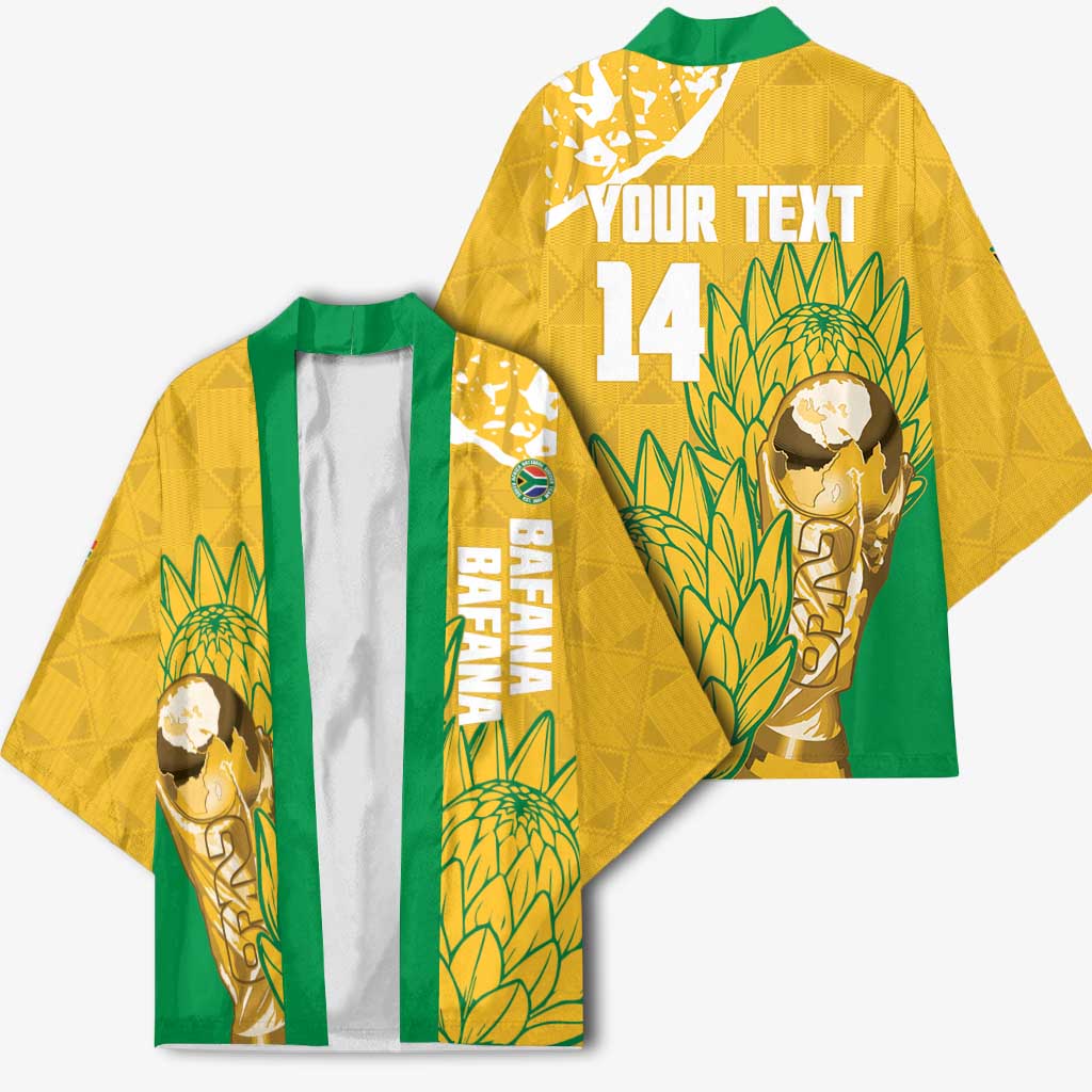 Custom South Africa Soccer Kimono 2026 Bafana Bafana Go Boys Protea - African Pride