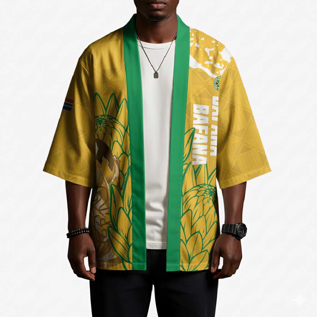 Custom South Africa Soccer Kimono 2026 Bafana Bafana Go Boys Protea - African Pride