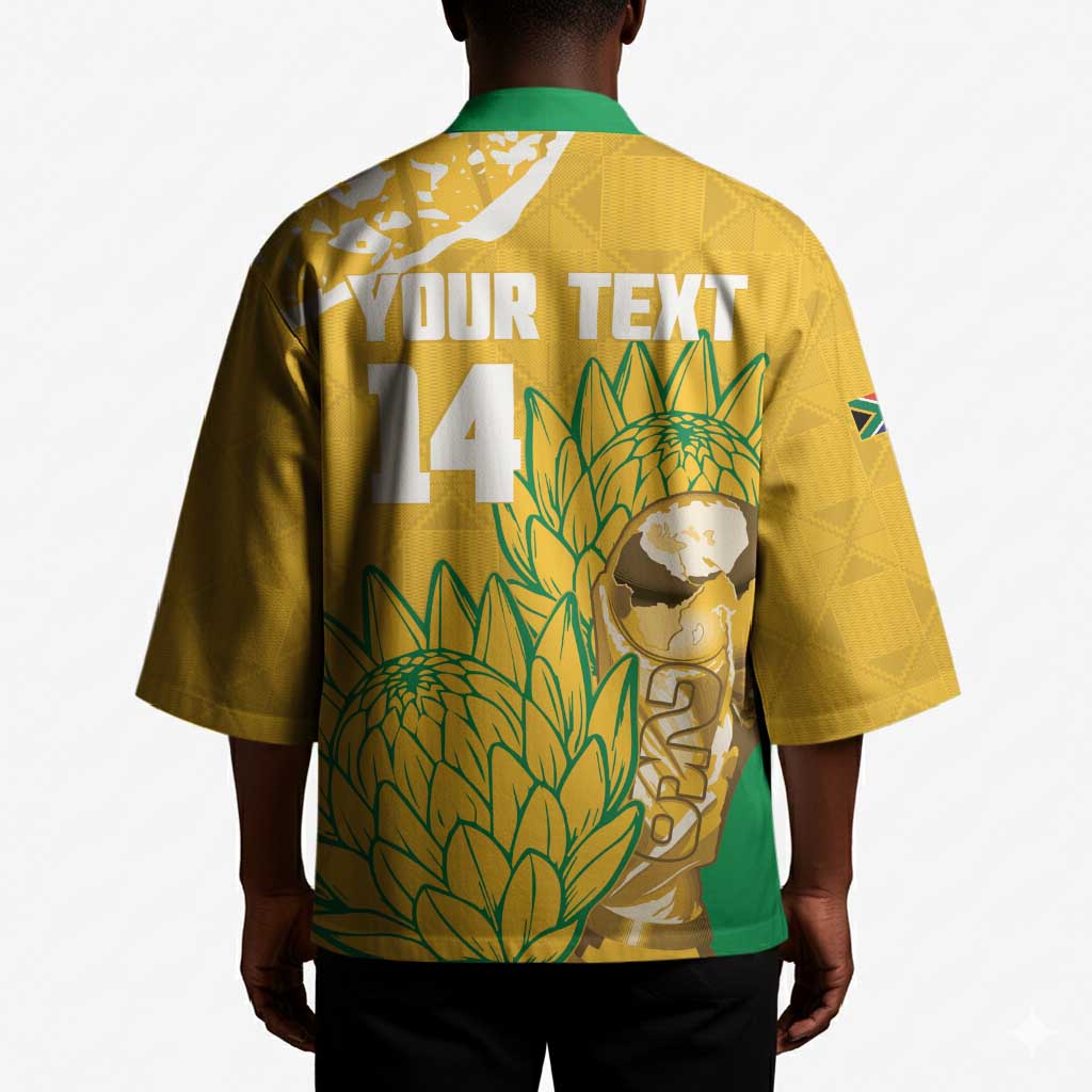 Custom South Africa Soccer Kimono 2026 Bafana Bafana Go Boys Protea - African Pride