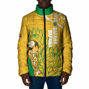Custom South Africa Soccer Padded Jacket 2026 Bafana Bafana Go Boys Protea - African Pride