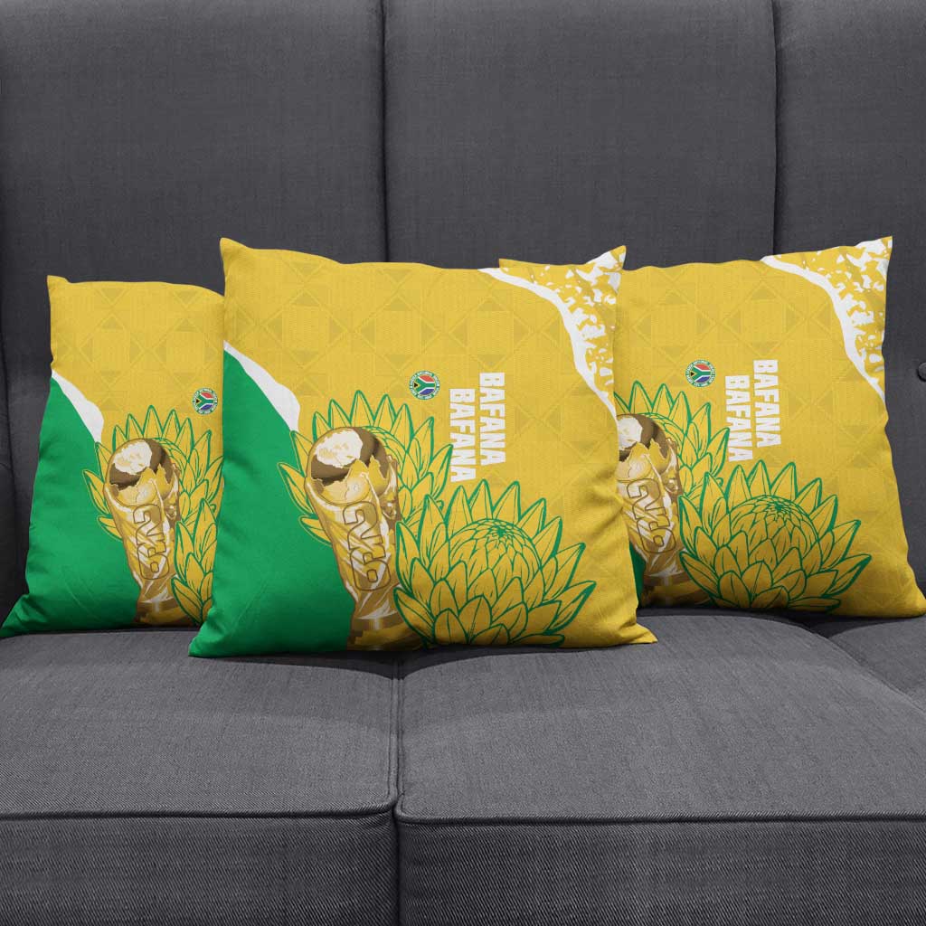 South Africa Soccer Pillow Cover 2026 Bafana Bafana Go Boys Protea - African Pride