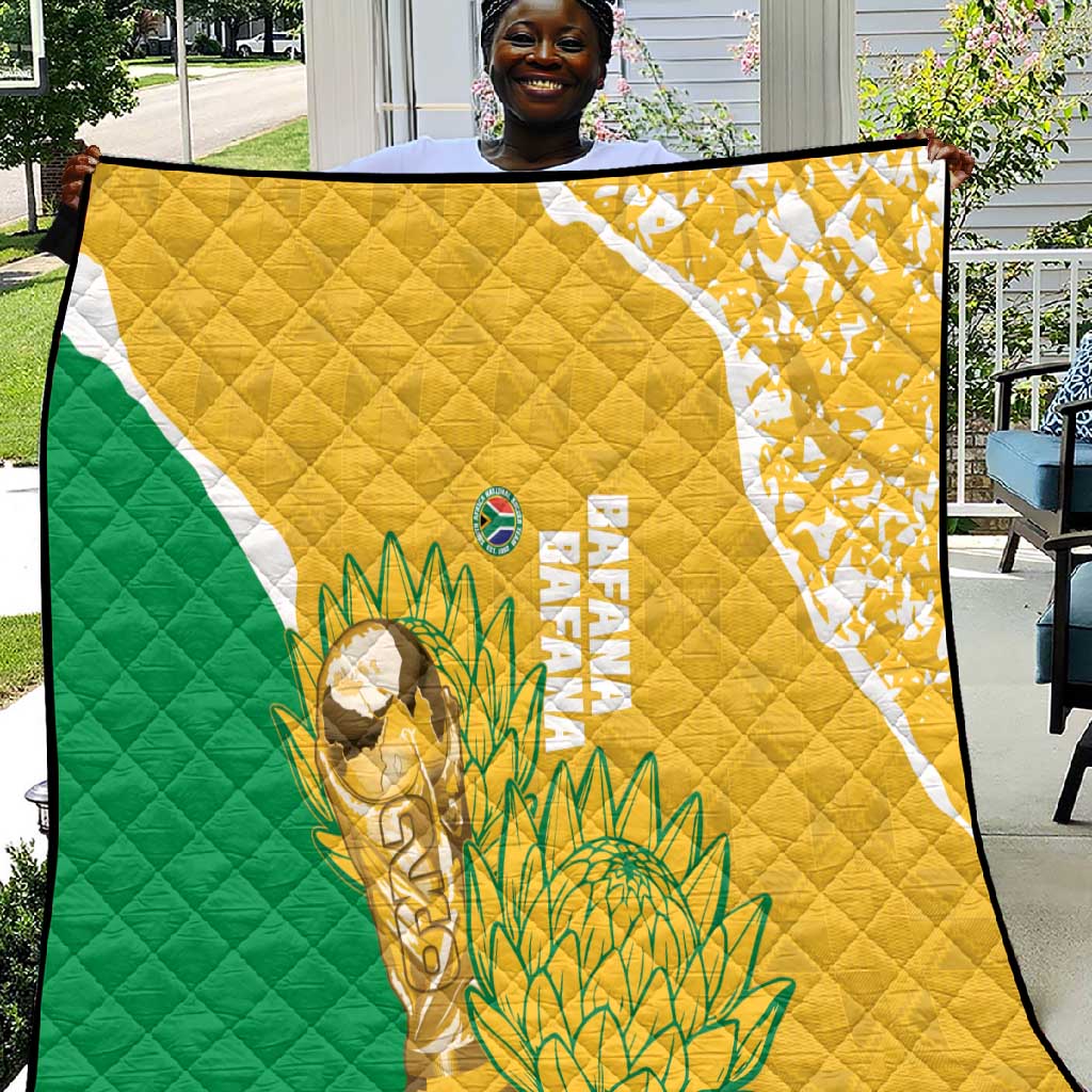 South Africa Soccer Quilt 2026 Bafana Bafana Go Boys Protea - African Pride