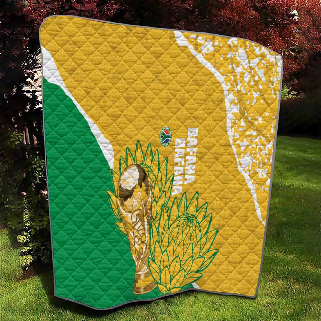 South Africa Soccer Quilt 2026 Bafana Bafana Go Boys Protea - African Pride