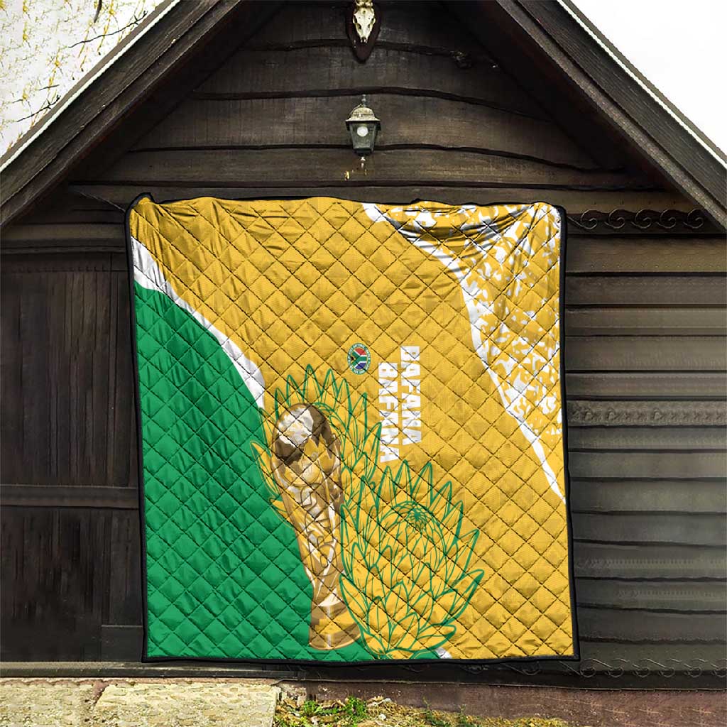 South Africa Soccer Quilt 2026 Bafana Bafana Go Boys Protea - African Pride