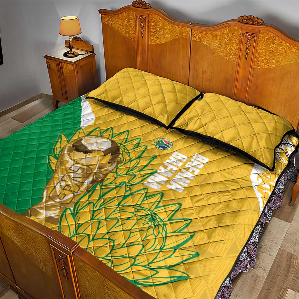 South Africa Soccer Quilt Bed Set 2026 Bafana Bafana Go Boys Protea - African Pride