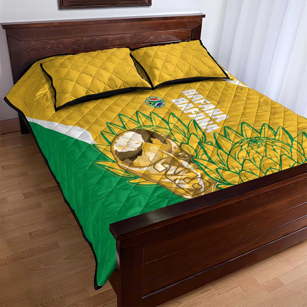 South Africa Soccer Quilt Bed Set 2026 Bafana Bafana Go Boys Protea - African Pride