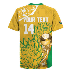 Custom South Africa Soccer Rugby Jersey 2026 Bafana Bafana Go Boys Protea LT14