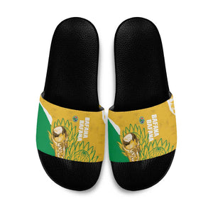 South Africa Soccer Slide Sandals 2026 Bafana Bafana Go Boys Protea - African Pride