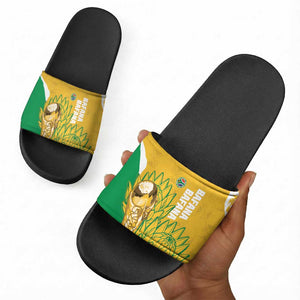 South Africa Soccer Slide Sandals 2026 Bafana Bafana Go Boys Protea - African Pride