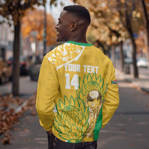 Custom South Africa Soccer Sweatshirt 2026 Bafana Bafana Go Boys Protea - African Pride