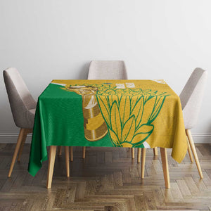 South Africa Soccer Tablecloth 2026 Bafana Bafana Go Boys Protea - African Pride