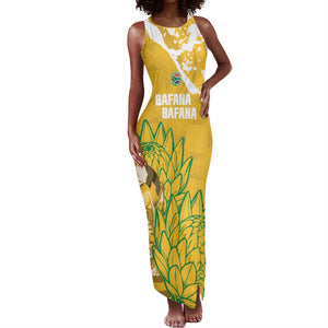 Custom South Africa Soccer Tank Maxi Dress 2026 Bafana Bafana Go Boys Protea - African Pride