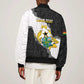 Custom Ghana Football Bomber Jacket 2026 Go Black Stars Black Adinkra Pattern - African Pride