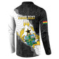 Custom Ghana Football Button Sweatshirt 2026 Go Black Stars Black Adinkra Pattern