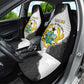 Custom Ghana Football Car Seat Cover 2026 Go Black Stars Black Adinkra Pattern - African Pride
