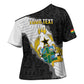 Custom Ghana Football Cross Shoulder Shirt 2026 Go Black Stars Black Adinkra Pattern - African Pride