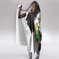Custom Ghana Football Hooded Blanket 2026 Go Black Stars Black Adinkra Pattern - African Pride