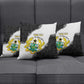 Custom Ghana Football Pillow Cover 2026 Go Black Stars Black Adinkra Pattern - African Pride