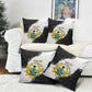 Custom Ghana Football Pillow Cover 2026 Go Black Stars Black Adinkra Pattern - African Pride