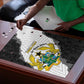 Custom Ghana Football Puzzle 2026 Go Black Stars Black Adinkra Pattern - African Pride