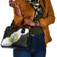 Custom Ghana Football Shoulder Handbag 2026 Go Black Stars Black Adinkra Pattern - African Pride