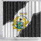 Custom Ghana Football Shower Curtain 2026 Go Black Stars Black Adinkra Pattern - African Pride