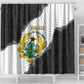 Custom Ghana Football Shower Curtain 2026 Go Black Stars Black Adinkra Pattern - African Pride