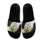Custom Ghana Football Slide Sandals 2026 Go Black Stars Black Adinkra Pattern - African Pride
