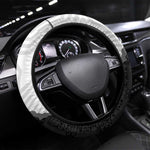 Ghana Football Steering Wheel Cover 2026 Go Black Stars Black Adinkra Pattern - African Pride