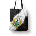 Custom Ghana Football Tote Bag 2026 Go Black Stars Black Adinkra Pattern - African Pride