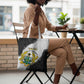 Custom Ghana Football Tote Bag 2026 Go Black Stars Black Adinkra Pattern - African Pride