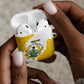 Custom Ghana Football AirPods Case 2026 Go Black Stars Yellow Adinkra Pattern - African Pride