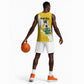 Custom Ghana Football Basketball Jersey 2026 Go Black Stars Yellow Adinkra Pattern - African Pride