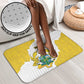 Custom Ghana Football Bathroom Set 2026 Go Black Stars Yellow Adinkra Pattern - African Pride