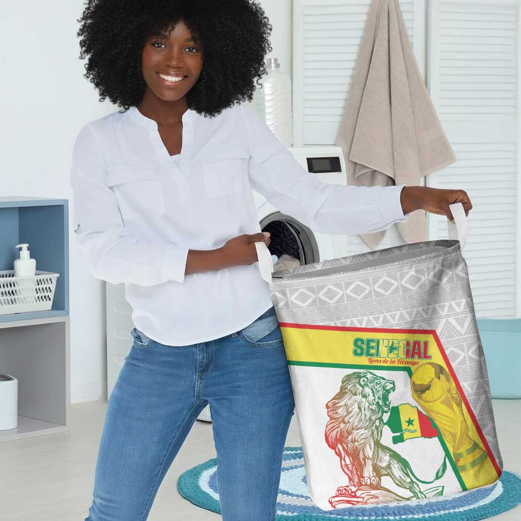 Senegal Football Laundry Basket 2026 Come On Lions de la Teranga - African Pride