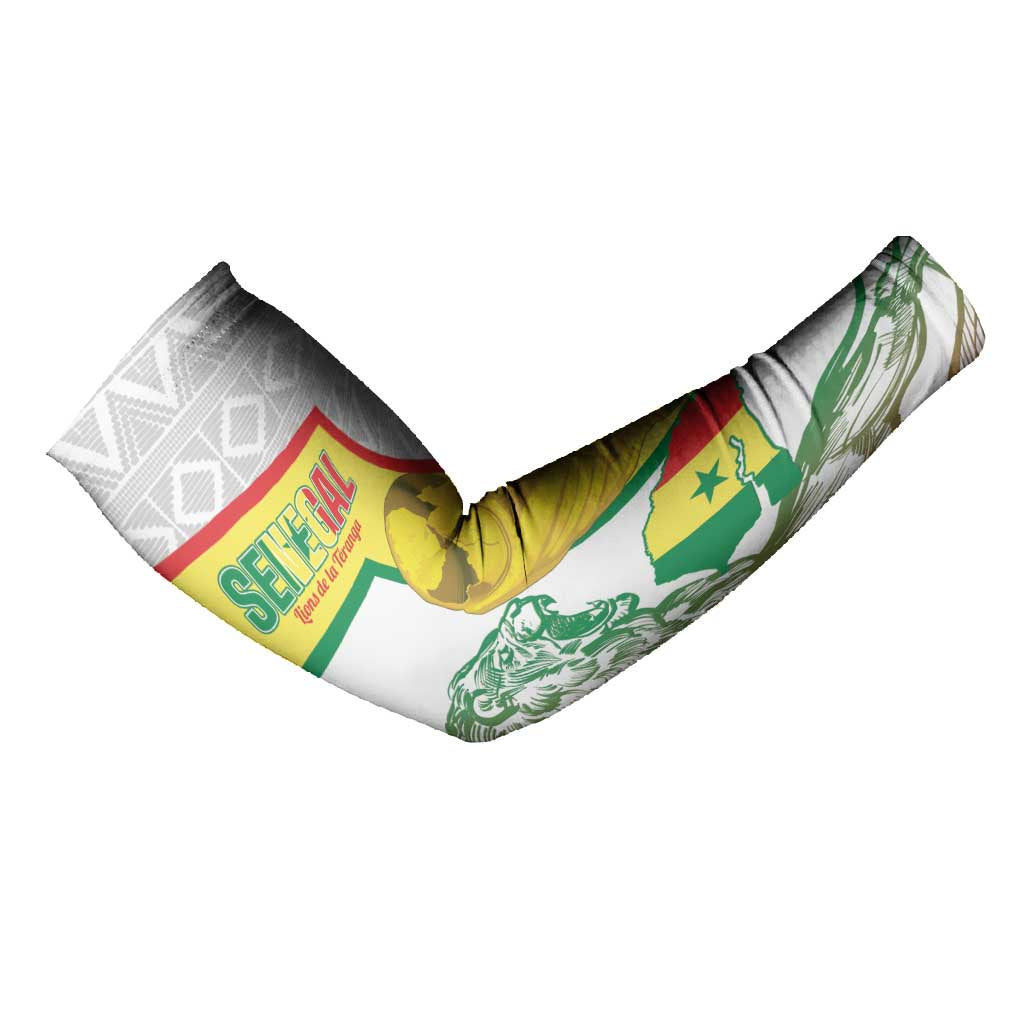 Personalized Senegal Football Arm Sleeves 2026 Come On Lions de la Teranga - African Pride