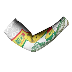 Personalized Senegal Football Arm Sleeves 2026 Come On Lions de la Teranga - African Pride