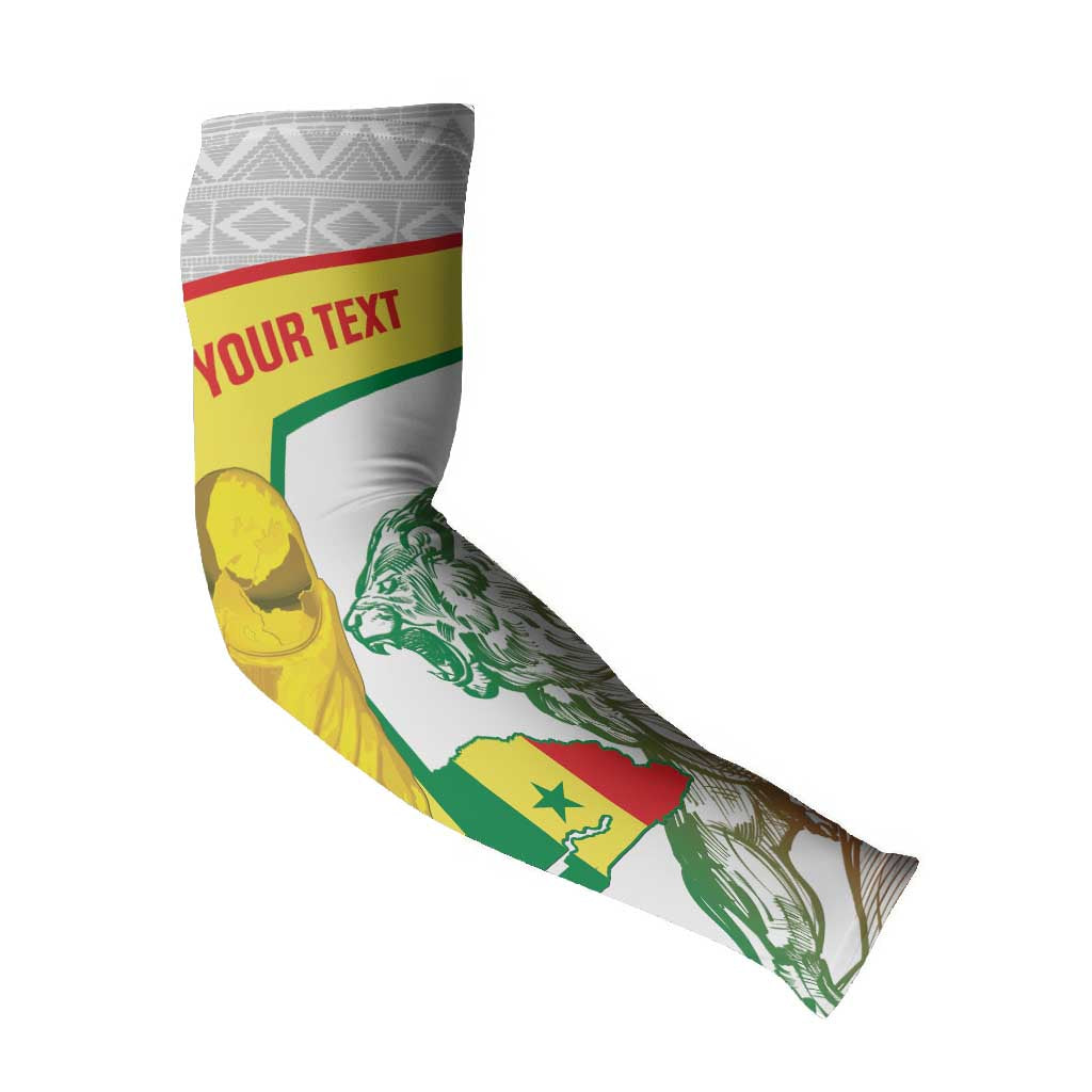Personalized Senegal Football Arm Sleeves 2026 Come On Lions de la Teranga - African Pride