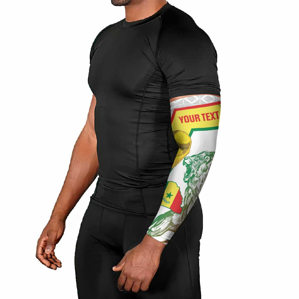 Personalized Senegal Football Arm Sleeves 2026 Come On Lions de la Teranga - African Pride